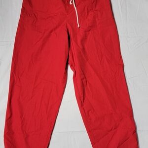 Red Drawstring Pants